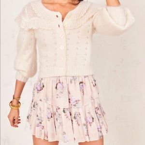 🌀SOLD🌀LoveShackFancy Silk Ruffle Mini Skirt